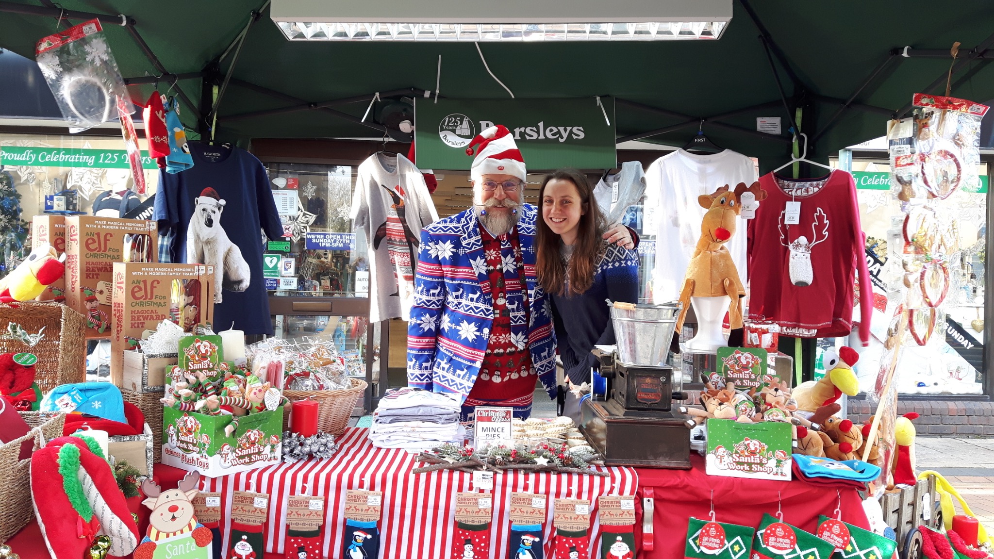 A Barsleys Christmas event outside the store in 2016