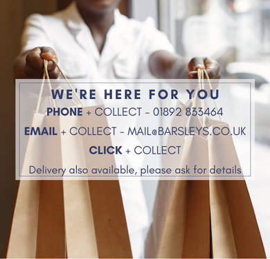 Barsleys phone, click and collect and delivery message during Covid-19