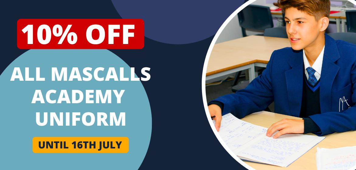 Barsleys promotion for Mascalls Academy school uniform