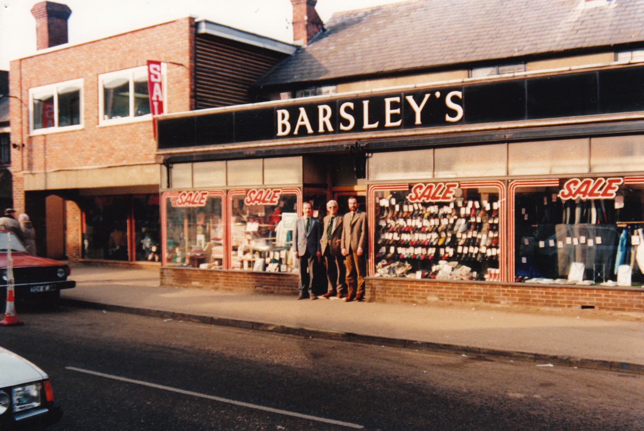 Barsleys shopfront following expansion in the 1980s